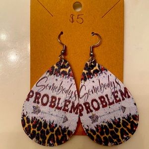 Drop earrings “Somebody’s Problem”